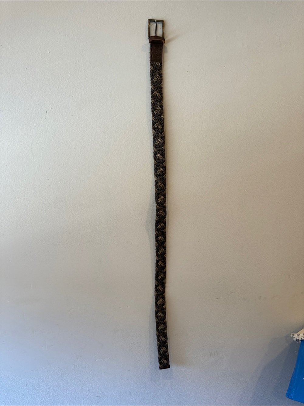 Rodd & Gunn Braided Brown and Tan Leather Belt Medium